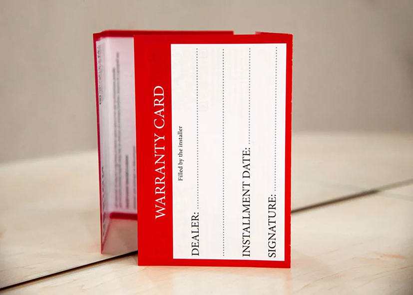 Warranty Card